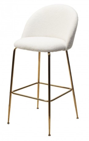 Барный стул GLADE NINI-01 Белый, teddy / золотой каркас М-City в Нижнем Тагиле - nizhniy-tagil.mebel-74.com | фото
