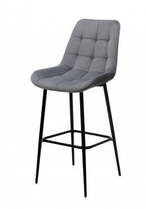 Барный стул ХОФМАН, цвет H-14 Серый, велюр / черный каркас М-City в Нижнем Тагиле - nizhniy-tagil.mebel-74.com | фото