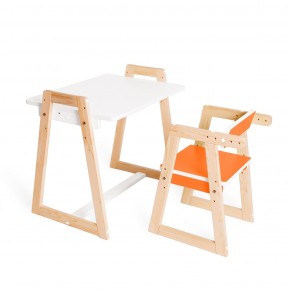 Детская растущая парта и стул Я САМ "Краски" (Оранжевый) в Нижнем Тагиле - nizhniy-tagil.mebel-74.com | фото