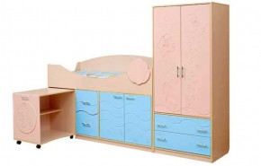 Набор мебели для детской Юниор -12.2 (700*1860) МДФ матовый в Нижнем Тагиле - nizhniy-tagil.mebel-74.com | фото