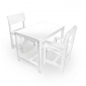 Детский растущий комплект стол и два стула  Я САМ "Лофт" (Белый, Белый) в Нижнем Тагиле - nizhniy-tagil.mebel-74.com | фото