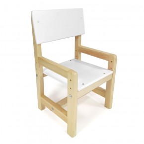 Детский растущий комплект стол и стул  Я САМ "Лофт" (Белый, Сосна) в Нижнем Тагиле - nizhniy-tagil.mebel-74.com | фото
