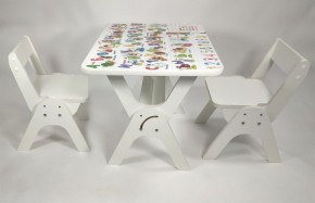 Детский растущий стол-парта и два стула Я САМ "Умка-Дуо" (Алфавит) в Нижнем Тагиле - nizhniy-tagil.mebel-74.com | фото