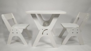 Детский растущий стол-парта и два стула Я САМ "Умка-Дуо" (Белый) в Нижнем Тагиле - nizhniy-tagil.mebel-74.com | фото