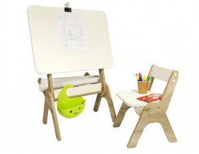 Детский растущий стол-парта и стул Я САМ "Умка" (Дуб/Серый) в Нижнем Тагиле - nizhniy-tagil.mebel-74.com | фото