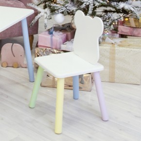 Детский стул Мишутка (Белый/Белый/Цветной) в Нижнем Тагиле - nizhniy-tagil.mebel-74.com | фото