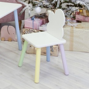 Детский стул Облачко (Белый/Белый/Цветной) в Нижнем Тагиле - nizhniy-tagil.mebel-74.com | фото