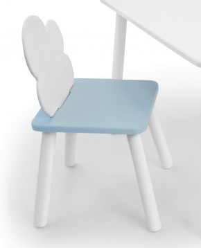 Детский стул Облачко (Белый/Голубой/Белый) в Нижнем Тагиле - nizhniy-tagil.mebel-74.com | фото