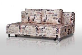 Диван-кровать Комфорт без подлокотников Принт "Gazeta" (2 подушки) в Нижнем Тагиле - nizhniy-tagil.mebel-74.com | фото