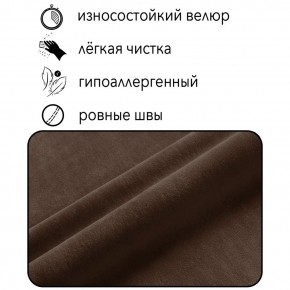 Диван Квадро Д4-ВК (велюр коричневый) 1700 в Нижнем Тагиле - nizhniy-tagil.mebel-74.com | фото