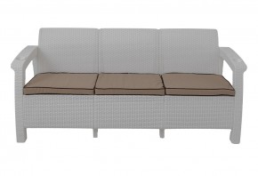 Диван Yalta Premium Sofa 3 Set (Ялта) белый (+подушки под спину) в Нижнем Тагиле - nizhniy-tagil.mebel-74.com | фото