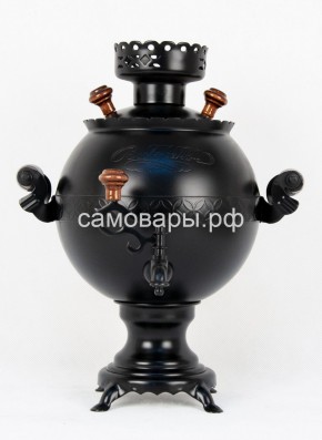 Электрический самовар "Черный Русский" матовый шар на 3 литра. Ограниченная серия. в Нижнем Тагиле - nizhniy-tagil.mebel-74.com | фото