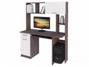 Компьютерный стол №14 (Анкор белый/Анкор темный) в Нижнем Тагиле - nizhniy-tagil.mebel-74.com | фото