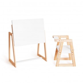 Комплект детской мебели стол и  два стула Я САМ "Лофт-Дуо" (Белый) в Нижнем Тагиле - nizhniy-tagil.mebel-74.com | фото