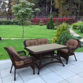 Комплект плетеной мебели T130/LV-520BB-Brown_Beige в Нижнем Тагиле - nizhniy-tagil.mebel-74.com | фото