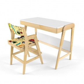 Комплект растущий стол и стул с чехлом 38 попугаев «Вуди» (Белый, Без покрытия, Монстры) в Нижнем Тагиле - nizhniy-tagil.mebel-74.com | фото