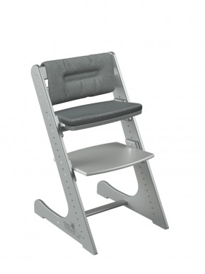 Комплект растущий стул и подушки Конёк Горбунёк Комфорт  (Серый металлик, Графит) в Нижнем Тагиле - nizhniy-tagil.mebel-74.com | фото