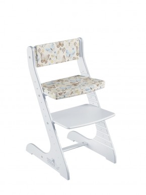 Комплект растущий стул и подушки Конёк Горбунёк Стандарт (Белый, Бабочки) в Нижнем Тагиле - nizhniy-tagil.mebel-74.com | фото