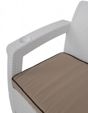 Комплект уличной мебели Yalta Premium Terrace Set (Ялта) белый (+подушки под спину) в Нижнем Тагиле - nizhniy-tagil.mebel-74.com | фото