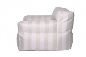 Кресло бескаркасное Уют полоса (Молочный) в Нижнем Тагиле - nizhniy-tagil.mebel-74.com | фото