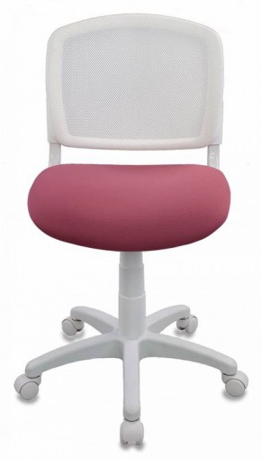 Кресло детское Бюрократ CH-W296NX/26-31 белый TW-15 розовый 26-31 в Нижнем Тагиле - nizhniy-tagil.mebel-74.com | фото