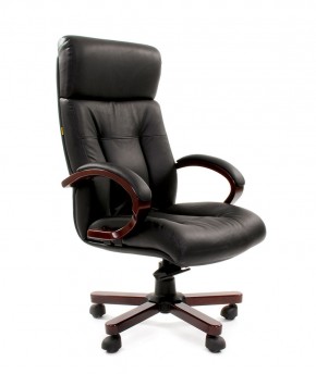 Кресло для руководителя CHAIRMAN  421 (Натуральная кожа) Черное в Нижнем Тагиле - nizhniy-tagil.mebel-74.com | фото