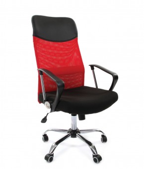 Кресло для руководителя CHAIRMAN 610 N (15-21 черный/сетка красный) в Нижнем Тагиле - nizhniy-tagil.mebel-74.com | фото