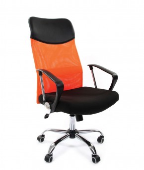 Кресло для руководителя CHAIRMAN 610 N (15-21 черный/сетка оранжевый) в Нижнем Тагиле - nizhniy-tagil.mebel-74.com | фото