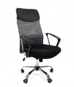 Кресло для руководителя CHAIRMAN 610 N(15-21 черный/сетка серый) в Нижнем Тагиле - nizhniy-tagil.mebel-74.com | фото
