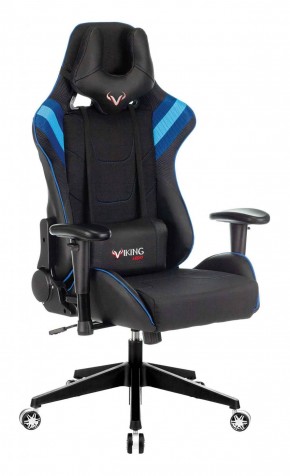 Кресло игровое Бюрократ VIKING 4 AERO BLUE черный/синий в Нижнем Тагиле - nizhniy-tagil.mebel-74.com | фото