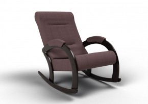 Кресло-качалка Венето 13-Т-КМ (ткань/венге) КОФЕ С МОЛОКОМ в Нижнем Тагиле - nizhniy-tagil.mebel-74.com | фото