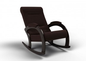 Кресло-качалка Венето 13-Т-Ш (ткань/венге) ШОКОЛАД в Нижнем Тагиле - nizhniy-tagil.mebel-74.com | фото