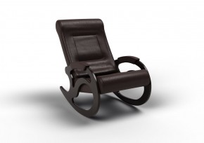 Кресло-качалка Вилла 11-К-КР (экокожа/венге) КРЕМ в Нижнем Тагиле - nizhniy-tagil.mebel-74.com | фото