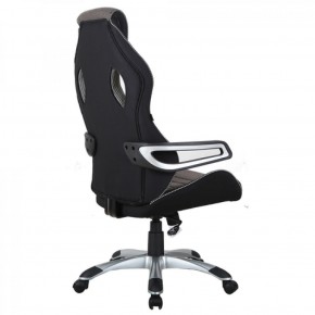 Кресло компьютерное BRABIX Techno GM-002 (ткань) черное/серое, вставки белые (531815) в Нижнем Тагиле - nizhniy-tagil.mebel-74.com | фото