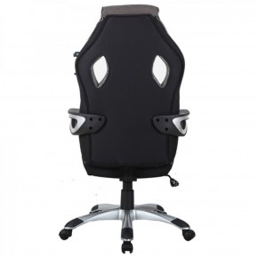 Кресло компьютерное BRABIX Techno GM-002 (ткань) черное/серое, вставки белые (531815) в Нижнем Тагиле - nizhniy-tagil.mebel-74.com | фото