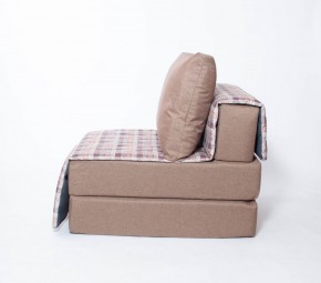 Кресло-кровать бескаркасное Харви (коричневый-квадро беж) в Нижнем Тагиле - nizhniy-tagil.mebel-74.com | фото