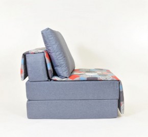 Кресло-кровать бескаркасное Харви (серый-геометрия слейт) в Нижнем Тагиле - nizhniy-tagil.mebel-74.com | фото