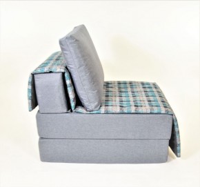 Кресло-кровать бескаркасное Харви (серый-квадро азур) в Нижнем Тагиле - nizhniy-tagil.mebel-74.com | фото