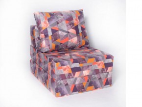 Кресло-кровать-пуф бескаркасное Окта (Велюр принт 2) в Нижнем Тагиле - nizhniy-tagil.mebel-74.com | фото