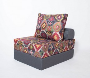 Кресло-кровать-пуф бескаркасное Прайм (мехико серый-графит) в Нижнем Тагиле - nizhniy-tagil.mebel-74.com | фото