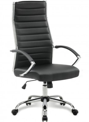 Кресло офисное BRABIX "Style EX-528", экокожа, хром, черное, 531947 в Нижнем Тагиле - nizhniy-tagil.mebel-74.com | фото