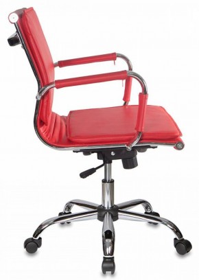 Кресло руководителя Бюрократ CH-993-LOW/RED красный в Нижнем Тагиле - nizhniy-tagil.mebel-74.com | фото