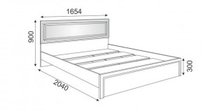 Кровать 1.6 М09 с мягкой спинкой и настилом Беатрис (Орех гепланкт) в Нижнем Тагиле - nizhniy-tagil.mebel-74.com | фото