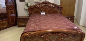 Кровать 2-х спальная 1400*2000 Роза, без основания (01.114) орех в Нижнем Тагиле - nizhniy-tagil.mebel-74.com | фото