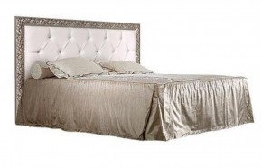 Кровать 2-х спальная(1,6 м)Тиффани Premium черная/серебро с мягким элементом со стразами с подъемным механизмом (ТФКР-2[3][7](П) в Нижнем Тагиле - nizhniy-tagil.mebel-74.com | фото