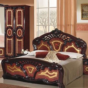 Кровать 2-х спальная 1600*2000 Роза, без основания (01.116) могано в Нижнем Тагиле - nizhniy-tagil.mebel-74.com | фото