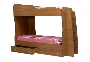 Кровать детская 2-х ярусная Юниор-1 (800*2000) ЛДСП в Нижнем Тагиле - nizhniy-tagil.mebel-74.com | фото