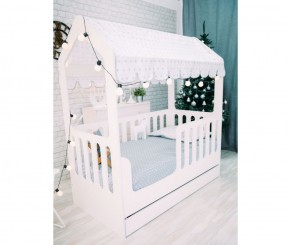 Кровать-домик с ящиком 800*1600 (Белый) в Нижнем Тагиле - nizhniy-tagil.mebel-74.com | фото