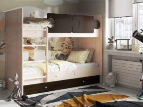 Кровать двухъярусная "Тетрис" (щиты) с бортиками + ящики в Нижнем Тагиле - nizhniy-tagil.mebel-74.com | фото