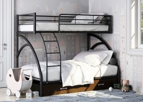Кровать двухъярусная "Виньола-2 Я" с ящиком Черный/Венге в Нижнем Тагиле - nizhniy-tagil.mebel-74.com | фото